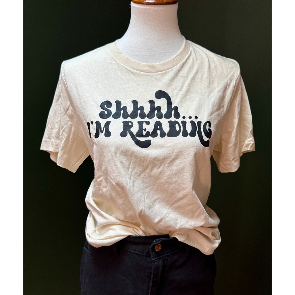 Shhh I'm Reading Graphic T-Shirt Women's Size M